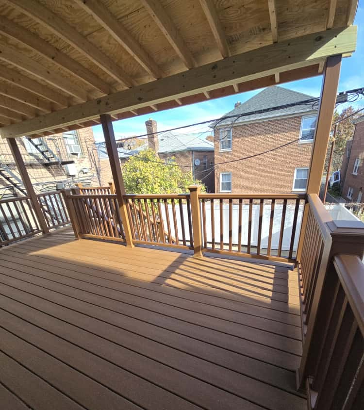 Brown deck in process to be renewed